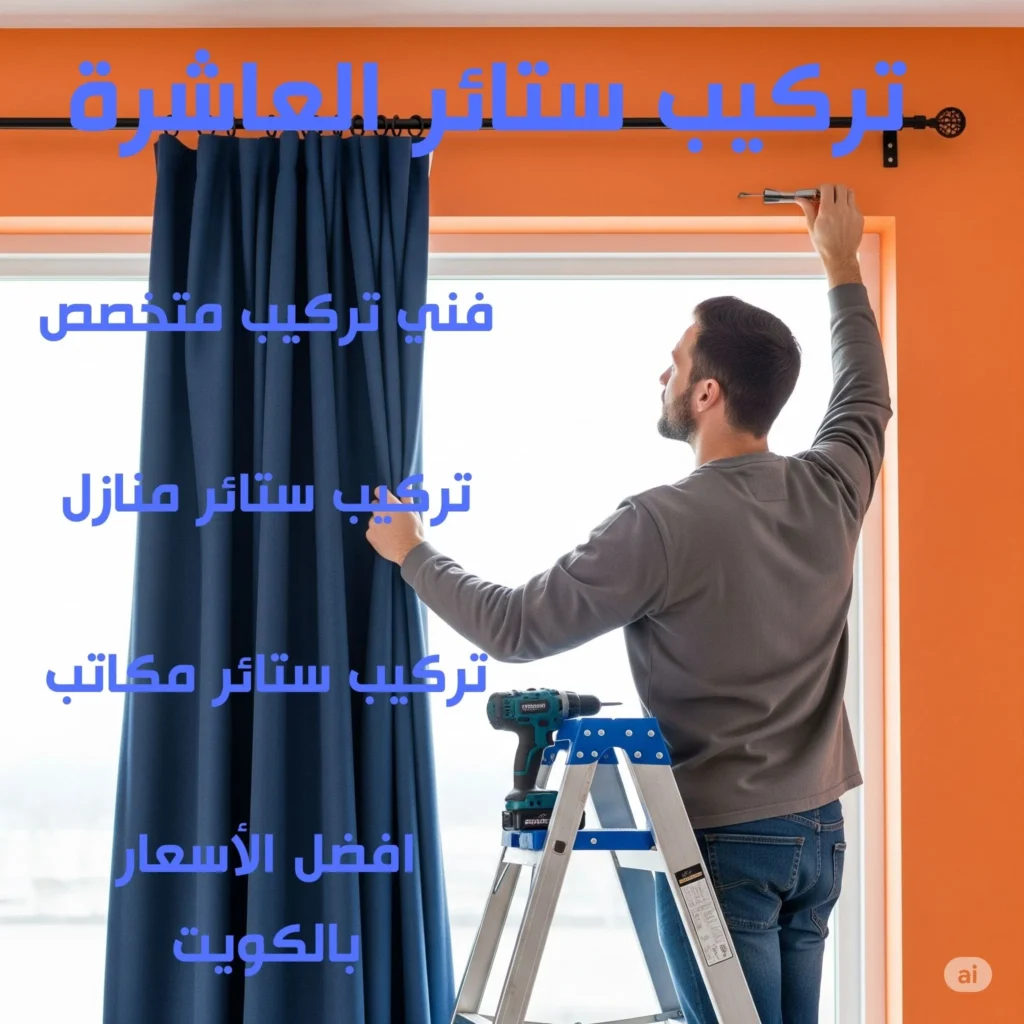تركيب ستائر العاشرة