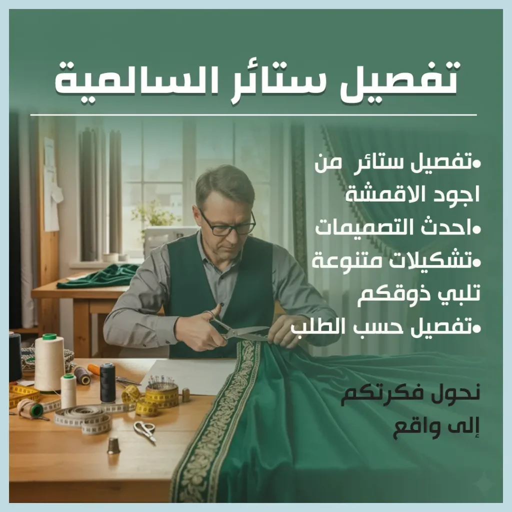 تفصيل ستائر السالمية