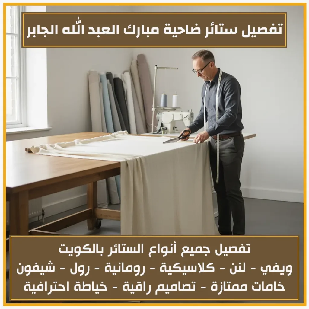 تفصيل ستائر ضاحية مبارك العبد الله الجابر